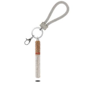Porte-clés scintillant en strass pour cigarettes, breloque de sac en cristal entièrement ornée de diamants, pendentif de voiture, porte-clés tendance TikTok - Product Image 1