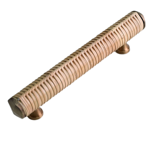 Poignées de meubles en rotin et bois faites à la main, durables, style antique et vintage, pour armoires, commodes et tiroirs, vente en gros - Product Image 1