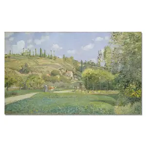 Hand Painted Camille Pissarro Peasant Harvest Scenery Old Masters Oil Painting Reproduction
