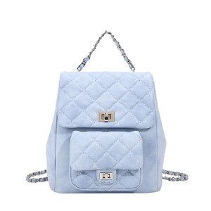 Top-Tier Luxury Quilted <strong>Backpack</strong> Wholesale Factory Genuine <strong>Leather</strong> Cowhide Designer Women Shoulder Bag <strong>Small</strong> MOQ Custom - Product Image 3