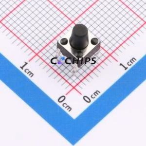 KH-6X6X8H-TJ Tactile Switch Through hole Component (THT)-4P,6x6mm Switch Single Pole Single Throw Round Button 2.6N Through Hole - Product Image 1