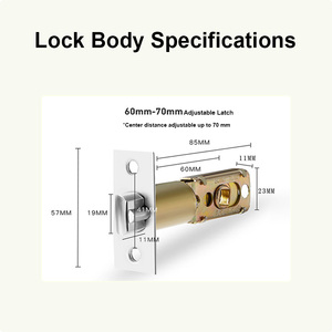 नई स्मार्ट नॉब बॉल ट्या वाईफाई फिंगरप्रिंट एल्यूमिनियम लकड़ी का दरवाजा इनडोर स्मार्ट कुंजी डेडबॉल्ट फिंगरप्रिंट डोर बॉल लॉक स्मार्ट - Product Image 4