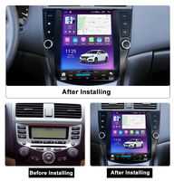 Lecteur multimédia GPS Android vertical de style Tesla pour Honda Accord 7ème génération 2003-2008, autoradio, unité principale