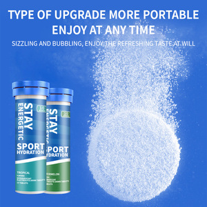 Tabletas Efervescentes de Electrolitos Deportivos, Impulso de Energía para Senderismo al Aire Libre, <span class=keywords><strong>Sabores</strong></span> Variados, Caja de 50g - Product Image 1