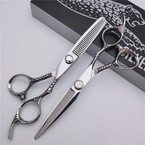 Tijeras de Adelgazamiento Profesionales de Acero Inoxidable 440C, Tijeras Planas para Cabello, para Diestros, Herramientas de Peluquería de Alta Calidad, Zhangjiagang - Product Image 4