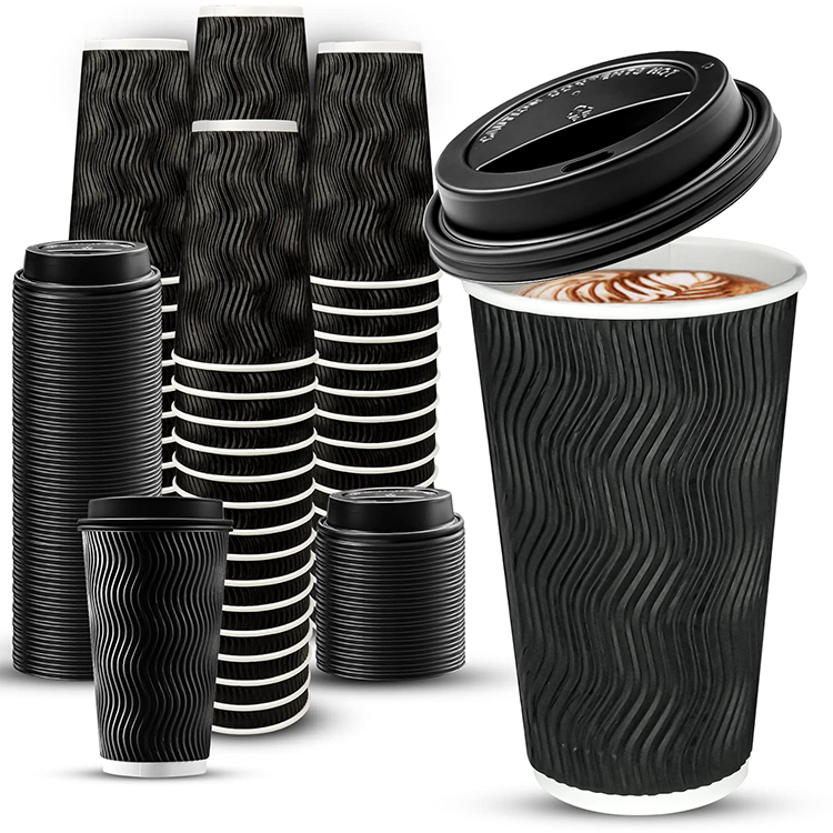 Factory Unique Design 4oz 8oz 12oz 16oz Custom Logo Hot Drink Packaging Single Wall Paper Coffee Cup