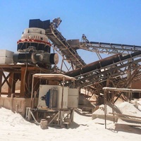 Ligne de production stationnaire de concassage de pierre mâchoire de calcaire/concasseur à percussion/cône petite échelle 50 t/h Machine d'usine de concasseur de pierre