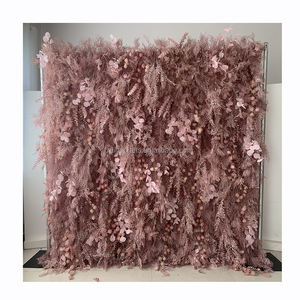 3d soie <span class=keywords><strong>pampa</strong></span> fleurs mur automne mariage fond mur simulation fleur panneaux muraux pour baby shower mariage déco - Product Image 2