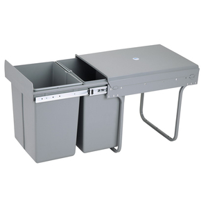 New Recycling 40L Kitchen cabinet built-in pull out waste bin