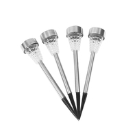Lumière solaire automatique à led en acier inoxydable pour la décoration de la rue, mini lumières décoratives à led