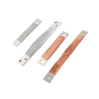 Assemblage de contact électrique de bande de terre de ruban tressé en cuivre étamé flexible du fabricant pour l'équipement de distribution d'énergie