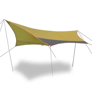 Groothandel Custom Draagbare Picknick Shadow Grote Tarp Onderdak Tenten Camping Fly Vel