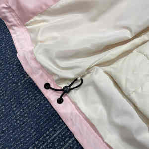 Manteau parka femme avec logo personnalisé, rose, strass scintillants, 3 en 1, coupe-vent, doudoune femme - Product Image 6