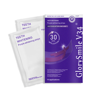 Tiras Blanqueadoras de Dientes Glorysmile V34, 14 Tratamientos, Tecnología Correctora de Color, Blanqueamiento Instantáneo e Indoloro