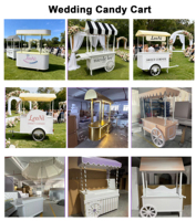 JINDA Chariot de Restauration Mobile Moderne et Tendance pour Événements, Fêtes et Vente de Confiseries en Déplacement