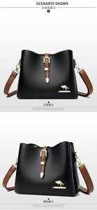 Factory Wholesale Designer PU Leather Brands Luxury Handbags for Womens Shoulder <b>Bag</b> - Product Image 3
