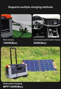 Estación de Energía Portátil de 3000w 2688Wh, Generador de Energía Portátil para Exteriores de 2400w 3000w 5000w con Energía Solar - Product Image 5