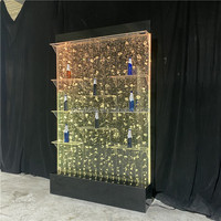 Fuente de Agua de Pared con Panel de Burbujas Acrílico Cortado con Láser, Personalizable, para Interiores/Exteriores, con Luces LED de Colores Cambiantes, Venta al Por Mayor