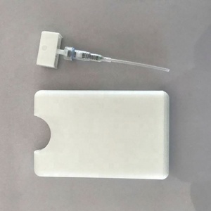 Wholesale Pocket Perfume <b>Bottle</b> 20ml <b>Empty</b> Transparent White Black Square Shape Credit Card Sanitizer Hand <b>Spray</b> <b>Bottles</b> - Product Image 1