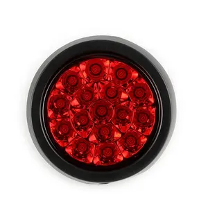 Waterproof Round 5 Inch 12V 24V Tow Truck Led Stop Turn Reverse Tail Lights For Trailer