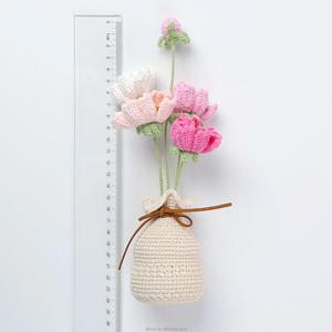 Planta de Gésang Tejida a Crochet, Hecha a Mano, para Decoración del Hogar y Escritorio, para Navidad y Halloween, Venta al Por Mayor - Product Image 5