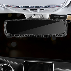 Bling Strass Glitter Kristal Diamant Groothoek Auto Binnenspiegel Accessoires Clip-On Binnenspiegel Decoratie - Product Image 2
