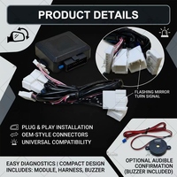 Kit de module de pliage automatique des rétroviseurs Plug and Play pour Fortuner Hilux Revo Rocco, accessoires de pliage électrique des rétroviseurs latéraux