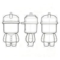 Figurine de mode en boîte mystère, jouet tendance, mascotte IP en résine, figurine de dessin animé 3D, figurine articulée personnalisée, cadeau promotionnel, ornement