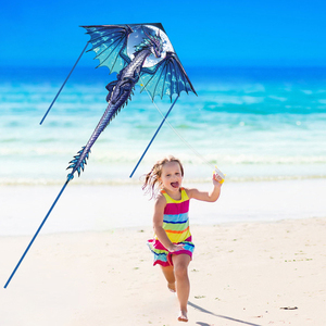 Novedad: <span class=keywords><strong>Cometa</strong></span> de Dragón Volador al por Mayor con Marco y Tela de Poliéster, Regalo para Niños - Product Image 3