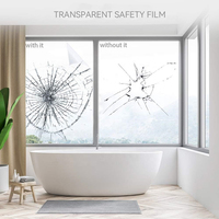 Hochwertige 12mil explosions geschützte Sicherheit Gebäude folie Architektur fenster Glass chutz folie für das Wohnzimmer zu Hause