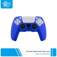 Housse en silicone imitation cuir pour contrôleur Sony PS5 étui de protection pour contrôleur PS5 housse en silicone givré en gros