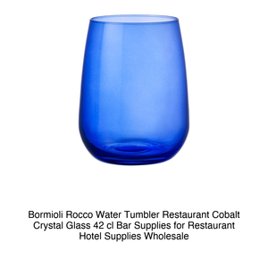 Vaso de Agua Bormioli Rocco, Cristal Cobalto para Restaurante, 42 cl, Suministros para Bar, Hotel y Restaurante, Venta al Por Mayor - Product Image 2