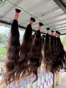 Closure en cheveux humains 5x5, noir naturel ondulé, avec dentelle suisse, texture douce, pour la confection de perruques, extensions et coiffure en salon - Product Image 6