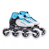 Patins à roulettes de vitesse Roselle-T5 en fibre de carbone et alliage d'aluminium, pour enfants et adultes, professionnels, grandes roues, en ligne