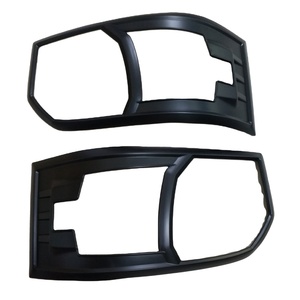 Auto Exterior Accessories Abs Material Black Chrome <b>Head</b> Light <b>Cover</b> - Product Image 1