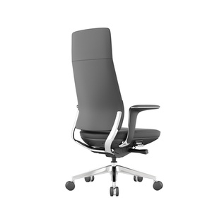 Silla Ejecutiva de Cuero Ajustable de Diseño Moderno de Fábrica con Cuero Genuino de Primera Calidad y Reposabrazos Ajustables Cómodos - Product Image 2