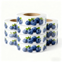 Étiquettes personnalisées pour aliments, jus de fruits, résistantes à l'huile, adhésif puissant, PVC PET, impression en gros, faible MOQ, commande en gros, marque privée