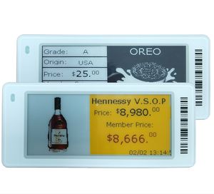 Etiqueta Electrónica de Precio para Estante, Pantalla Flexible de Tinta Electrónica de 2.9 Pulgadas, Personalizable de Fábrica, Solución Inteligente para Comercio Minorista en la Nube - Product Image 1