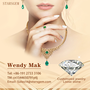 Starsgem yeni 0k sarı altın Def Vs sentetik elmas 4 Prong tarzı pençe ayarı küpe Lab yetiştirilen elmas top küpeler - Product Image 6