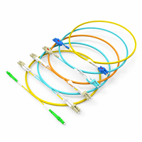 Kabel Patch Cord Fiber Optik LC OM3 OM4 Simplex Duplex LC APC Single Mode Fiber Jumper Drop Optical Cable untuk Pabrik 4G, Harga Promo