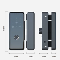 Cerradura Inteligente para Puerta de Vidrio TOPTEQ G9, Cerradura de Puerta con Reconocimiento Facial 3D, Control de Acceso para Oficina, Cerradura para Puerta de Vidrio sin Marco