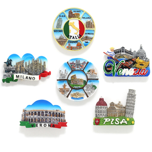 Imanes de nevera de resina 3D personalizados de Italia, monumentos de <span class=keywords><strong>Roma</strong></span> y Milán, regalo turístico de viaje, imanes de recuerd - Product Image 1