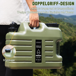 Portable PE Eco-friendly Plastic <b>Water</b> Storage Bucket with Spigot for Outdoor Activities Hiking Travelling and Camping - Product Image 2