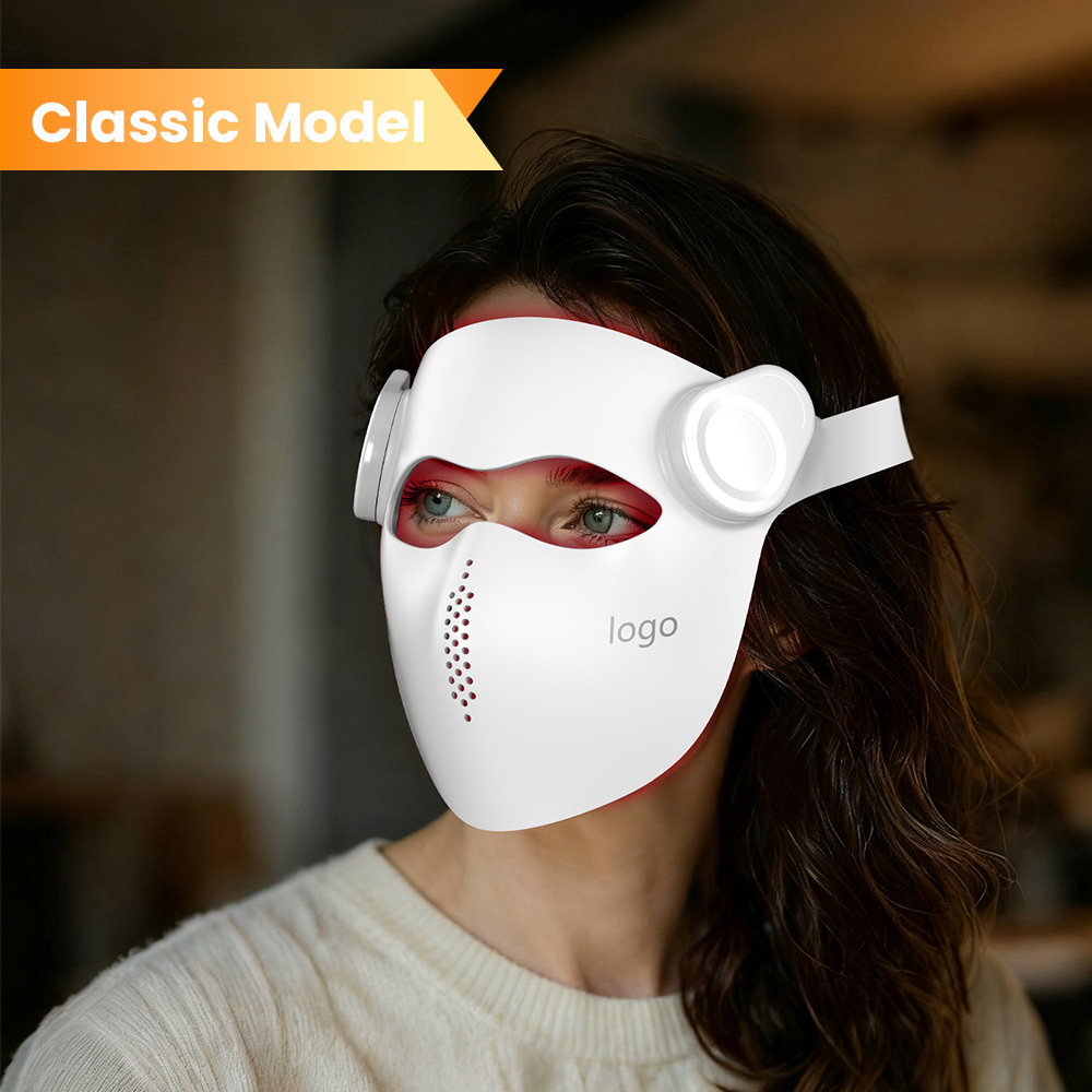 IDEATHERAPY Voice Wireless Control Quad Chips Beauty LED Light Mask Led Face Mask Red Light Therapy Mask for Home Use