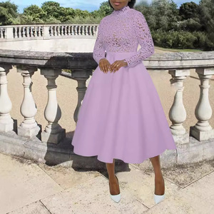 Abiti eleganti da sera eleganti e Casual <span class=keywords><strong>taglie</strong></span> <span class=keywords><strong>forti</strong></span> da sera in pizzo africano personalizzato - Product Image 3