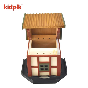 Özelleştirilmiş Kidpik katı ahşap kafes ev taşıma Pet kuş kafesi yetiştiriciliği kutusu büyük dekoratif ahşap kuş kafesi ağaç üzerinde - Product Image 3