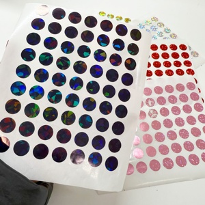 Autocollants à gratter personnalisés, étiquettes holographiques, cercles à gratter holographiques, autocollants à gratter auto-adhésifs pour billets DIY - Product Image 2