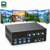 4x4 USB-Sharing-Matrix-Switch 5V900mA USB-A Stromversorgung Einfaches Plug-and-Play für Büropräsentationen und Veranstaltungen