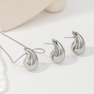Western Fashion <b>Jewelry</b> CCB Teardrop Earrings Necklace <b>Women</b> <b>Set</b> Wholesale - Product Image 2