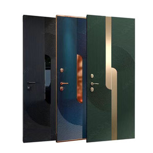 <span class=keywords><strong>Entrée</strong></span> extérieure de haute qualité <span class=keywords><strong>Porte</strong></span> principale résidentielle moderne en bois avec <span class=keywords><strong>porte</strong></span> latérale - Product Image 4